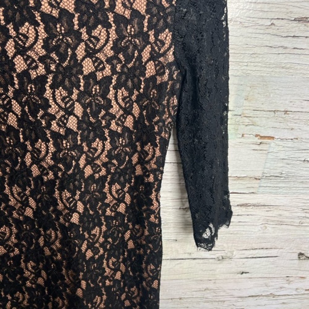 Aritzia Babaton Rafael Lace Sheath Mini Dress black size 2 - Picture 5 of 11